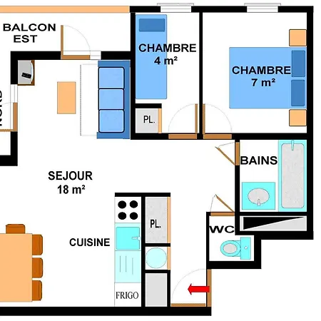 Apartment 6 Personnes Avec Balcon Et Internet A - Fr-1-508b-4 *